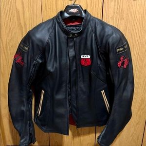 Power Trip woman leather motorcycle jacket